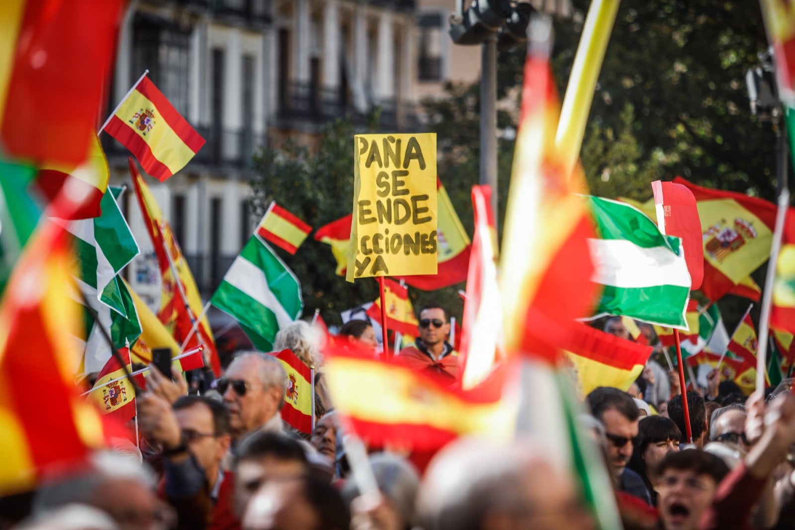 Las imágenes de la protesta en Granada contra la amnistía