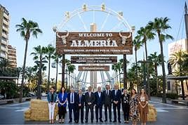 Uno de los actos reivindicativos de la plataforma 'Quiero Corredor' en la capital almeriense.