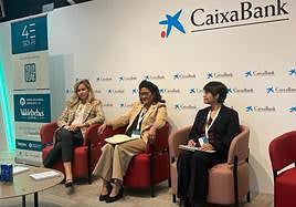 Ana Rossato, Eunisis Vásquez Acosta y María Elena Bravo Hernández, en la presentación del congreso