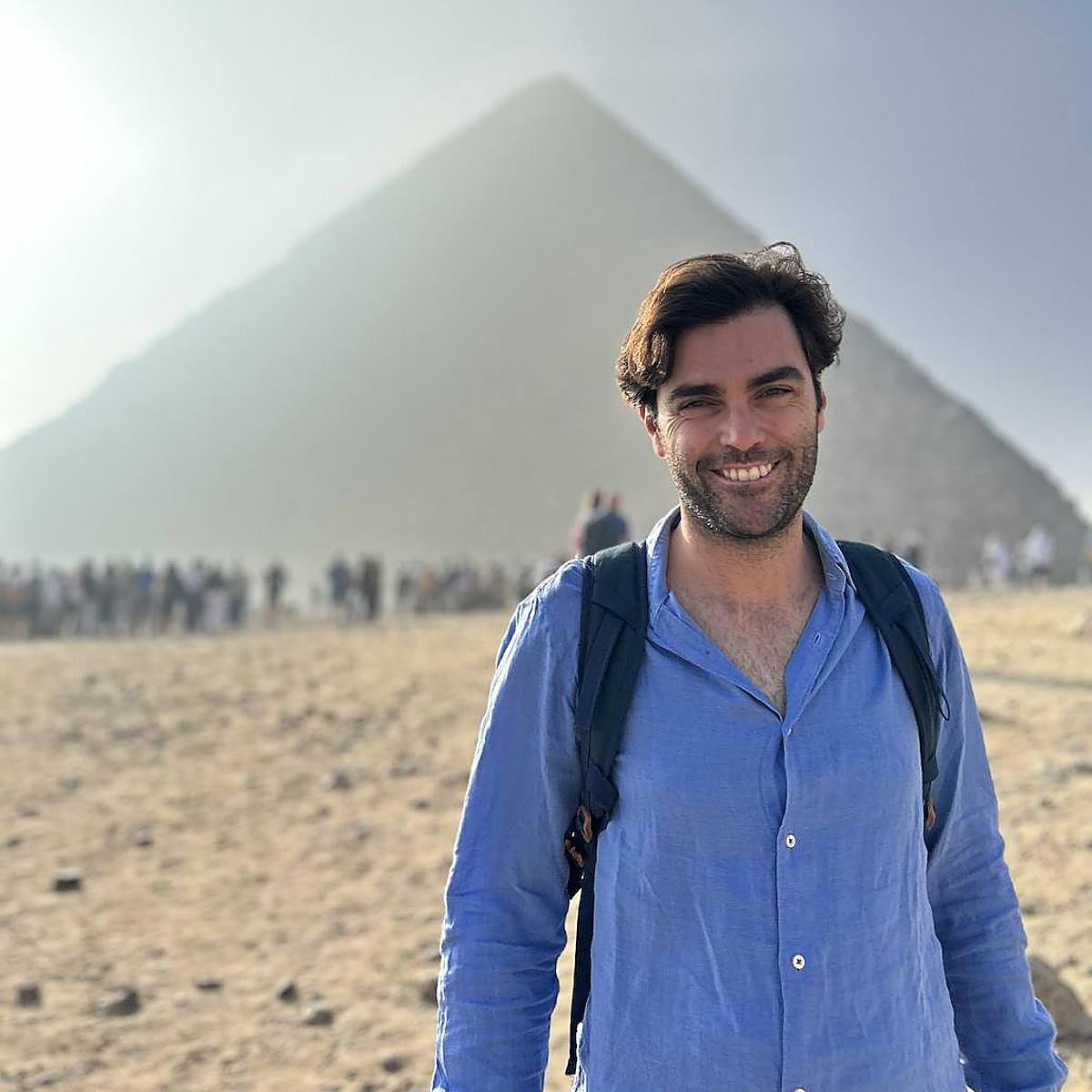 Pepe Pérez-Muelas, de viaje por Egipto.