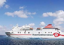 Imagen de archivo de una embarcación que cubre el trayecto Almería-Melilla.