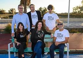 Uno de los bancos instalados en la zona deportiva del Andarax.