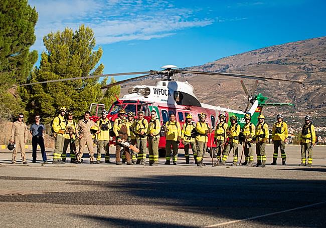 Equipo del puesto del Infoca de Sierra Nevada