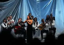 Actuación de Rosalía en la gala de los Grammy Latinos de Sevilla.