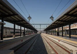 La estación de Andaluces, vacía en una fotografía de archivo.