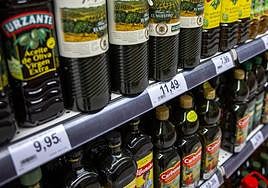 Precios de venta del aceite de oliva en los supermercados.
