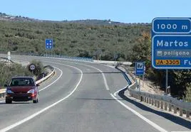 La actual Autovía del Olivar llega desde Úbeda hasta Martos.