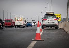 Autovía de Granada este jueves.