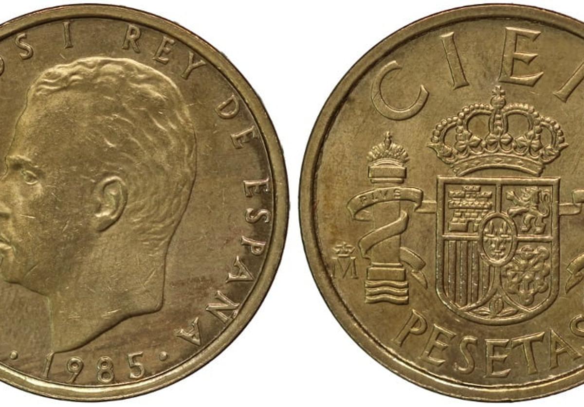 Bulos con monedas: esto vale la moneda de 100 pesetas.