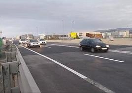 Imagen de la GR-30 reparada, esta mañana.