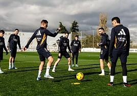 Último entrenamiento del Real Madrid antes de jugar contra el Granada.