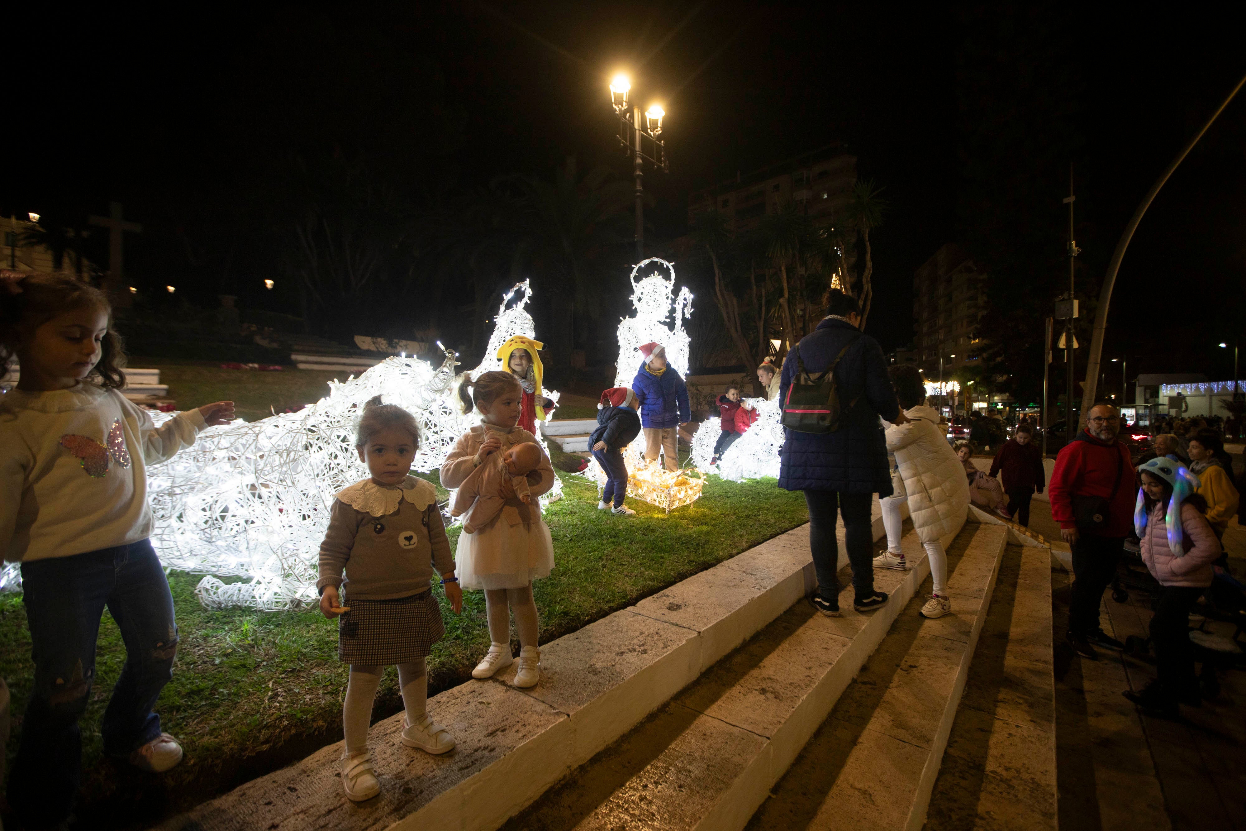 Las imágenes de la iluminación navideña de Motril