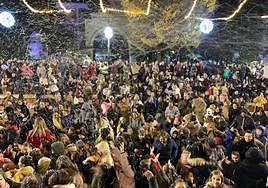 Luces de Navidad en La Zubia del pasado año.