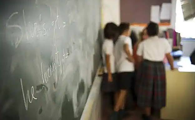 Alumnos de Stella Maris de Almería, de archivo.