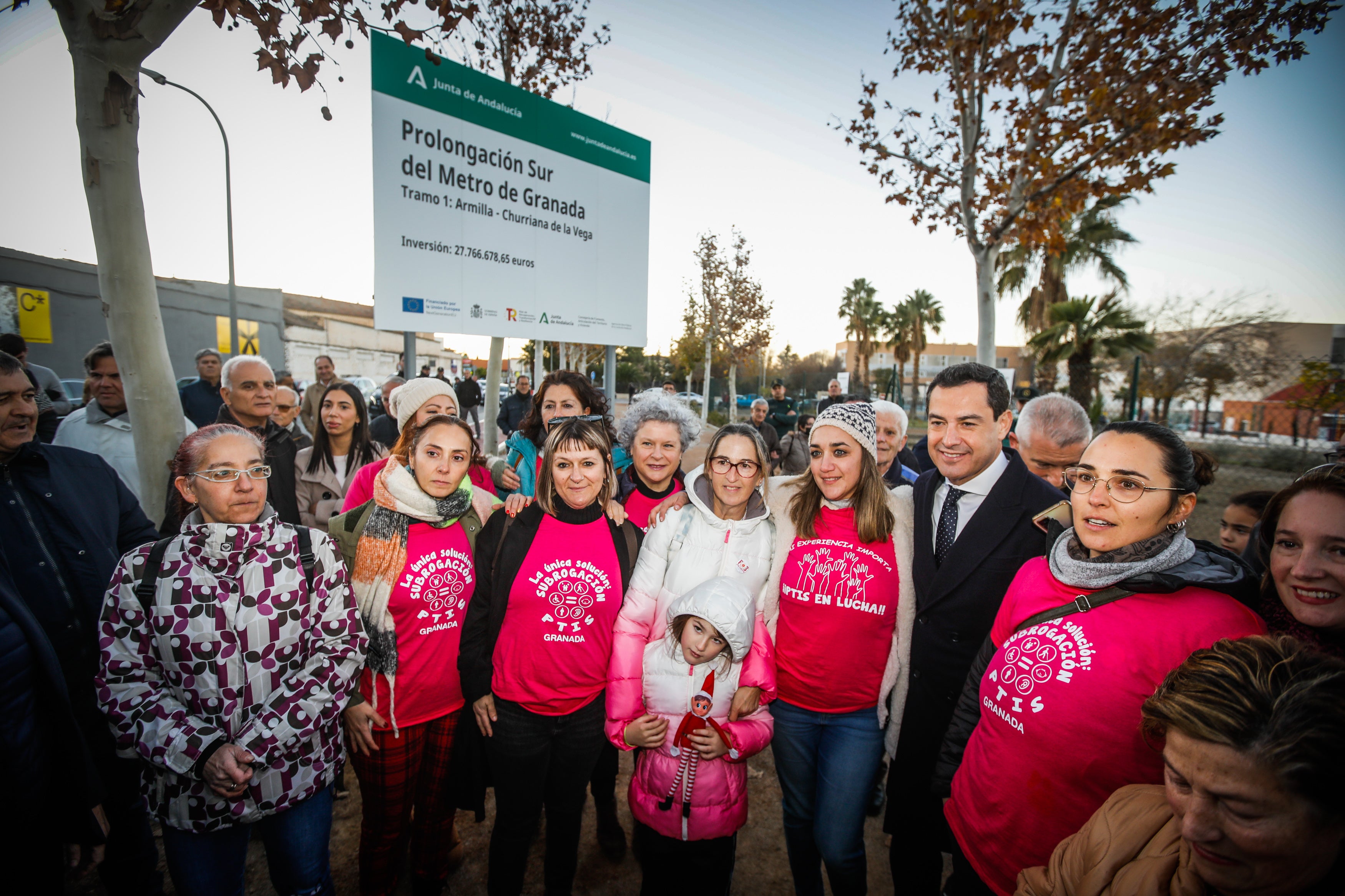 Las imágenes de la primera piedra de la ampliación del metro
