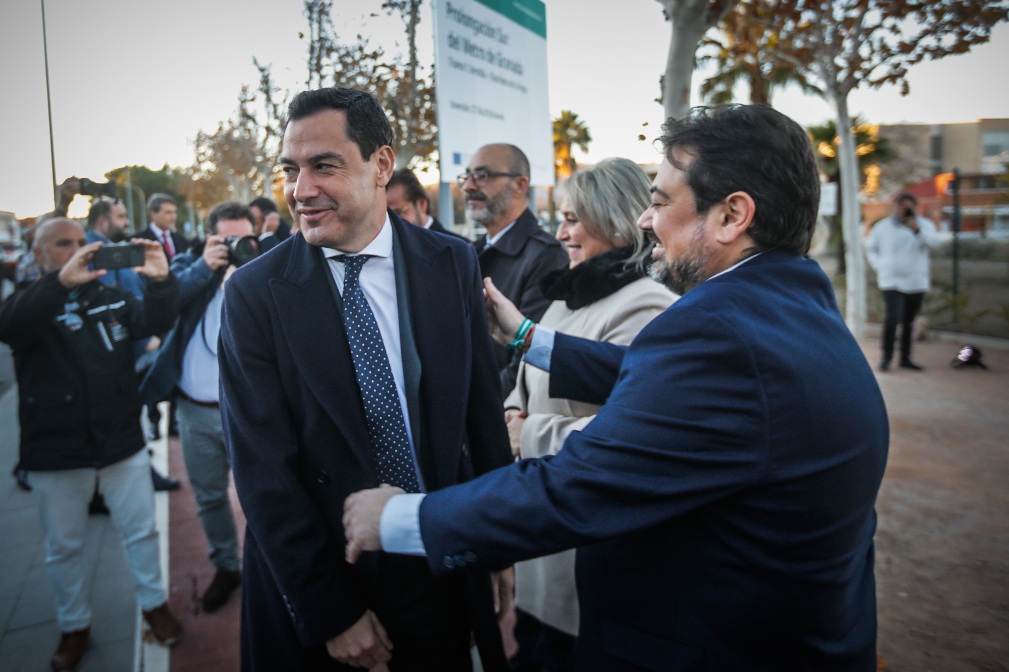 Las imágenes de la primera piedra de la ampliación del metro