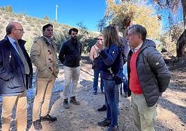 Visita la paraje de Los Cañones, donde se ha concluido la primera fase.