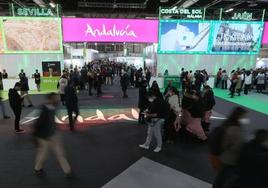 El pabellón de Andalucía, durante la pasada edición de Fitur.