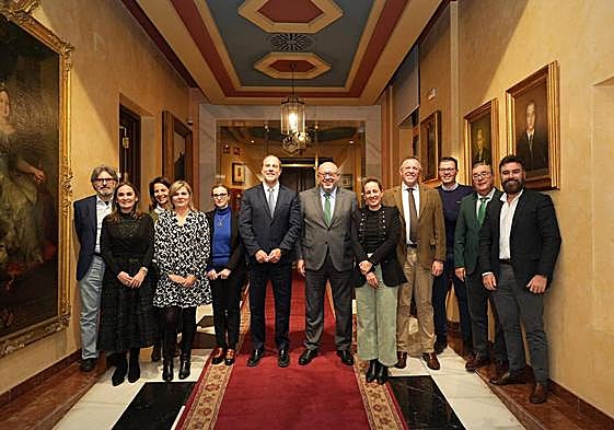 Representantes de la Universidad de Jaén y la de Córdoba.