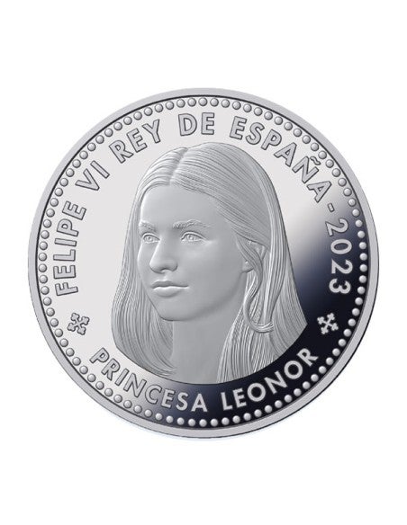 Moneda conmemorativa de la princesa Leonor.