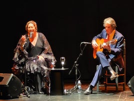 Estrella Morente y Rafael Riqueni, en el Centro Lorca.