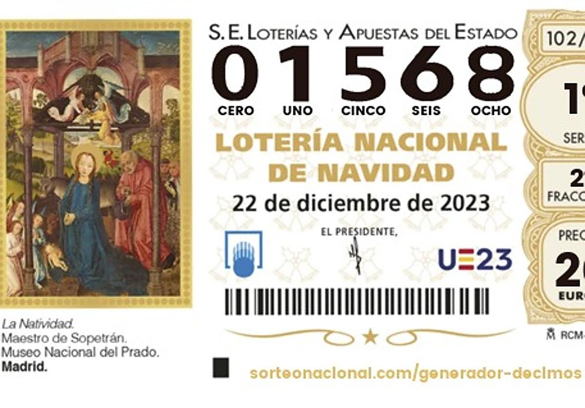 Un establecimiento de venta de lotería en Granada.