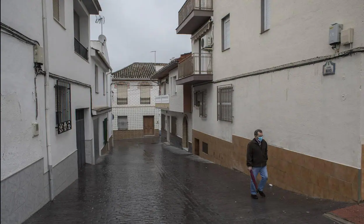 Una calle de Láchar.