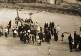 Helicóptero en Cádiar en 1970