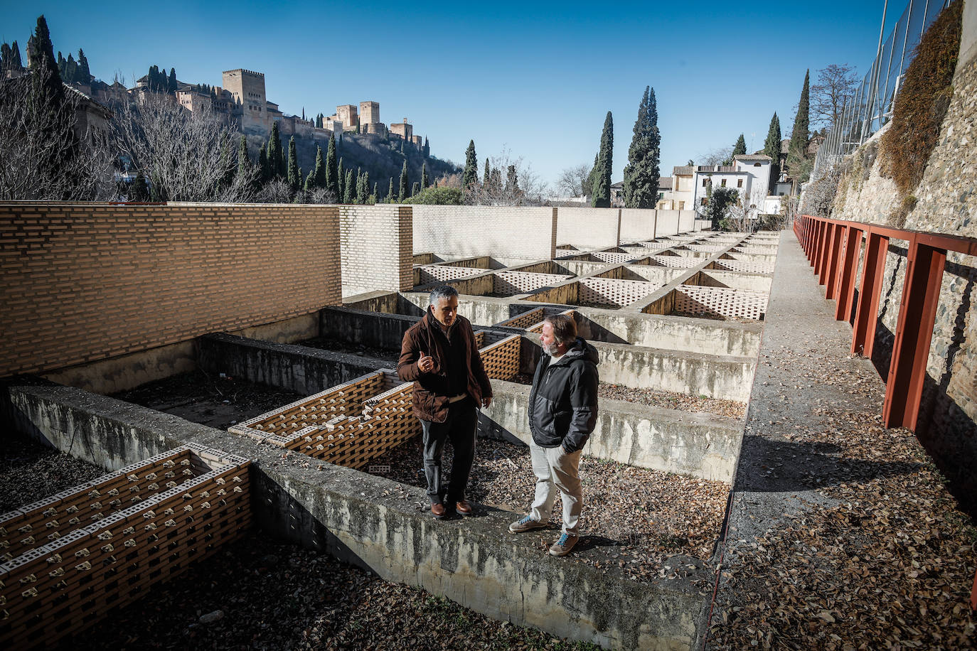 La terraza del futuro Archivo Histórico Municipal se habilitará como zona verde parcelada en jardineras.