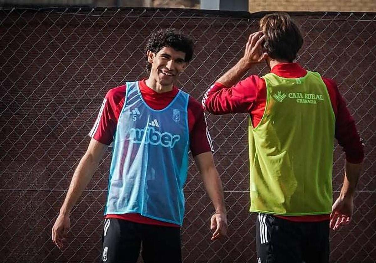 Jesús Vallejo, sonriente durante un entrenamiento anterior.