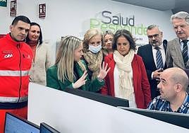Visita al centro Salud Responde en la capital jienense.