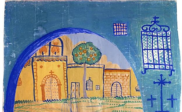 Uno de los escenarios pintados por Hermenegildo Lanz. 