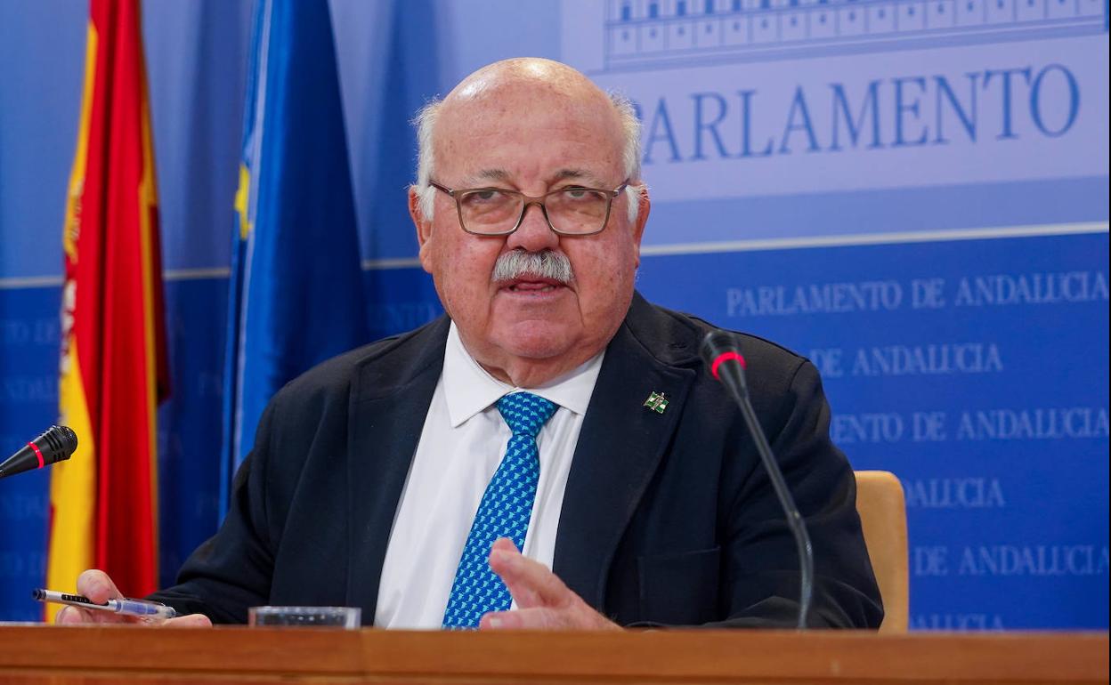 Jesús Aguirre, presidente del Parlamento de Andalucía.