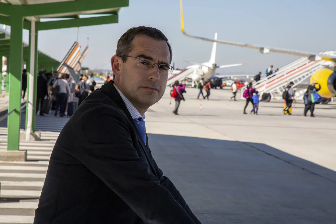 El director de aeropuerto Federico García Lorca, Julián Torres. 