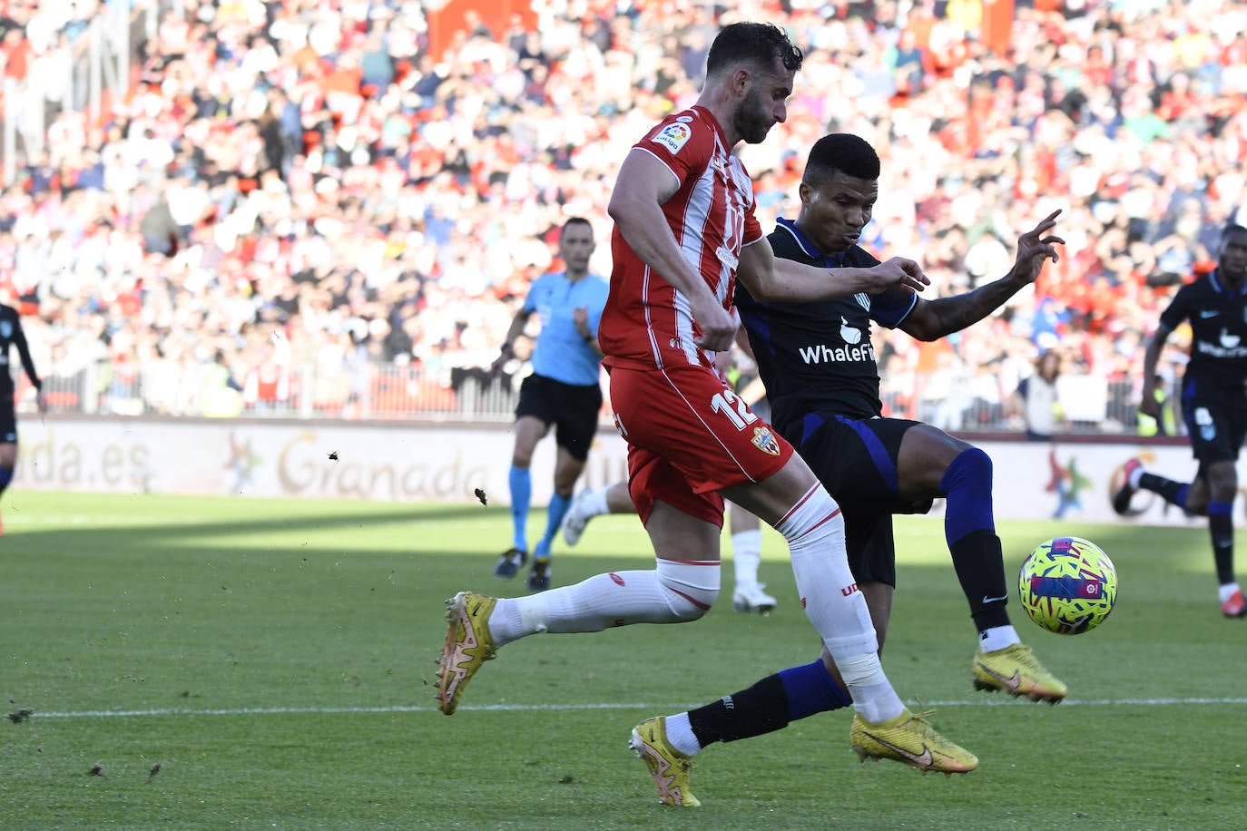 Lance del partido disputado este domingo.