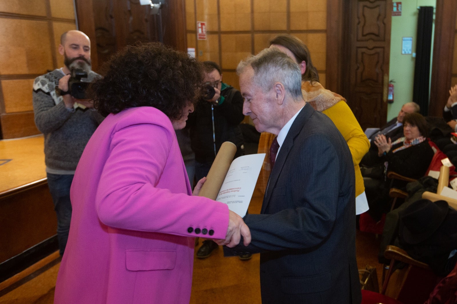 Homenaje a los profesores eméritos de la UGR. 