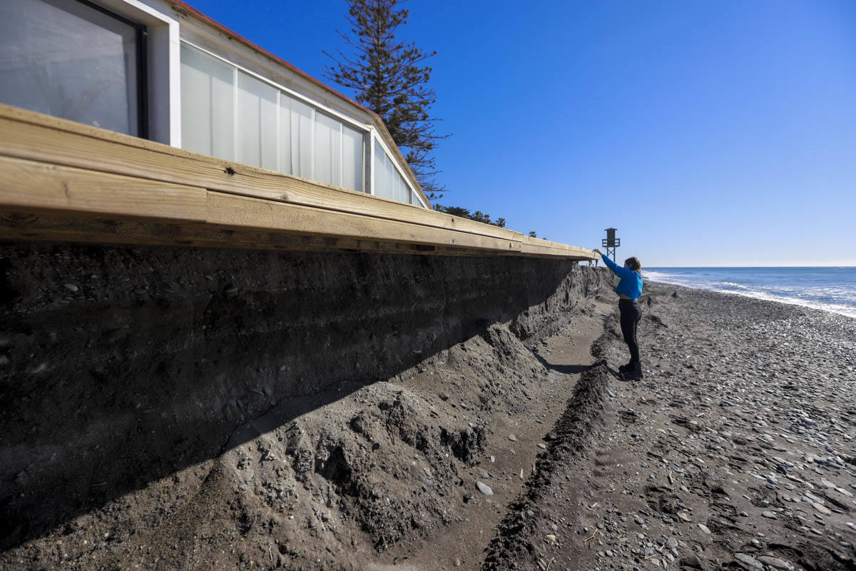 Fotos: Obras en Playa Granada tras los destrozos del temporal