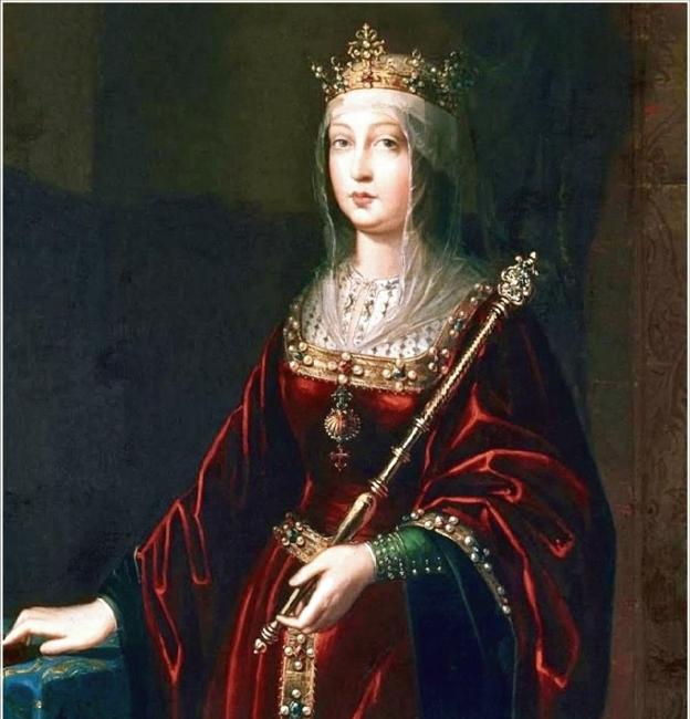 Retrato de la reina Isabel la Católica. 