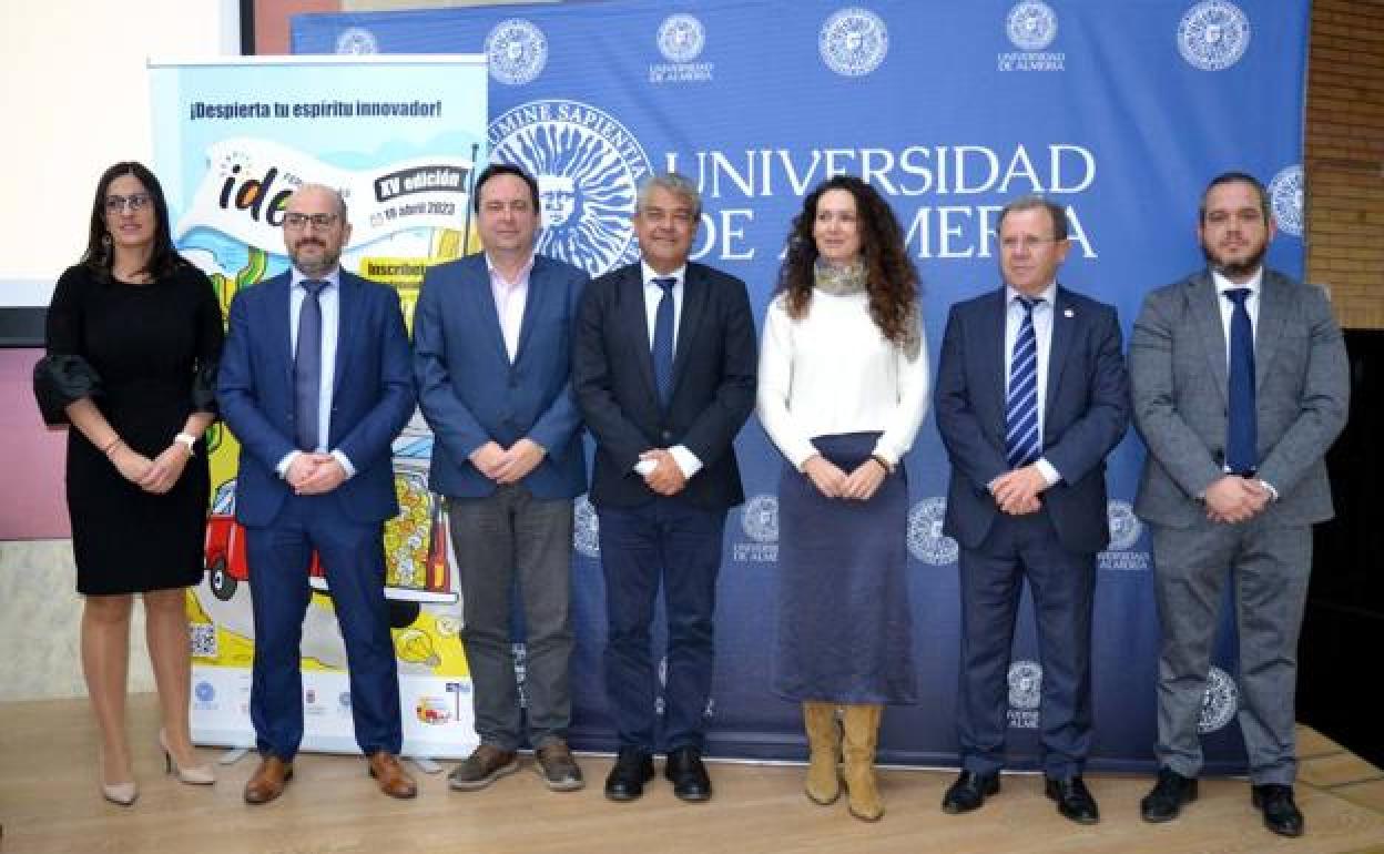 Momento de la presentación de la XV edición de la Feria de las Ideas de la Universidad de Almería. 