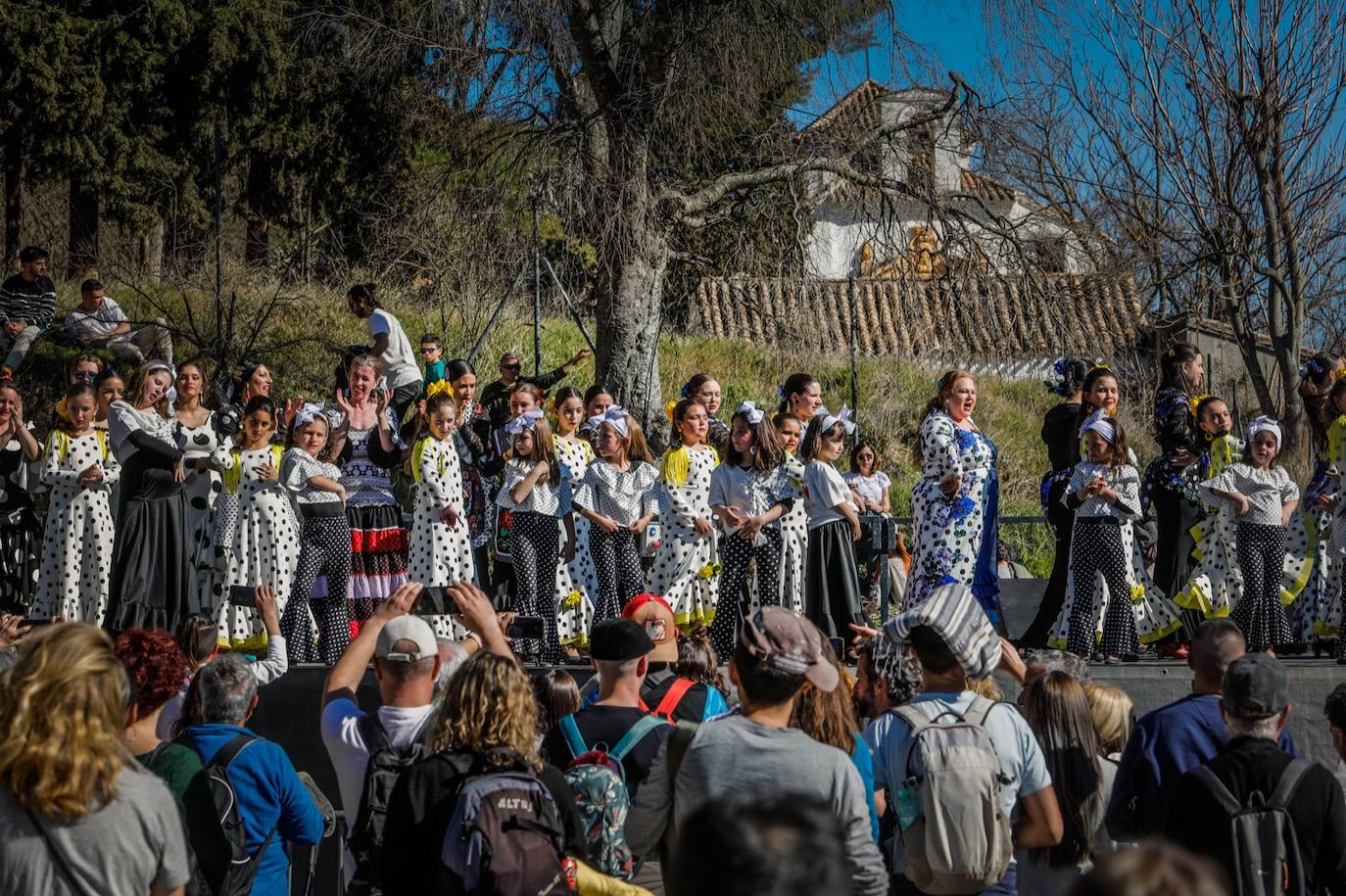 Ambiente este domingo en la romería.