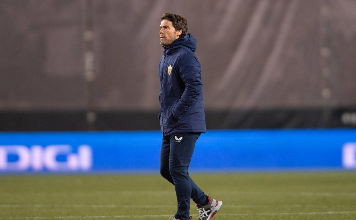 Rubi, desalentado al término del partido. 