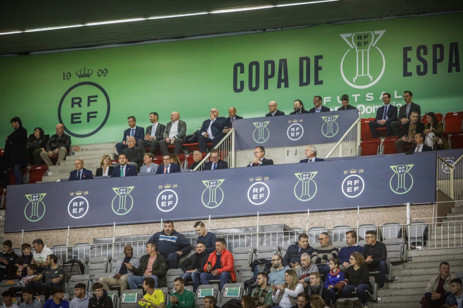 Momento del primer encuentro de la Copa de España, disputado entre el Barcelona y el Viña Albali de Valdepeñas.