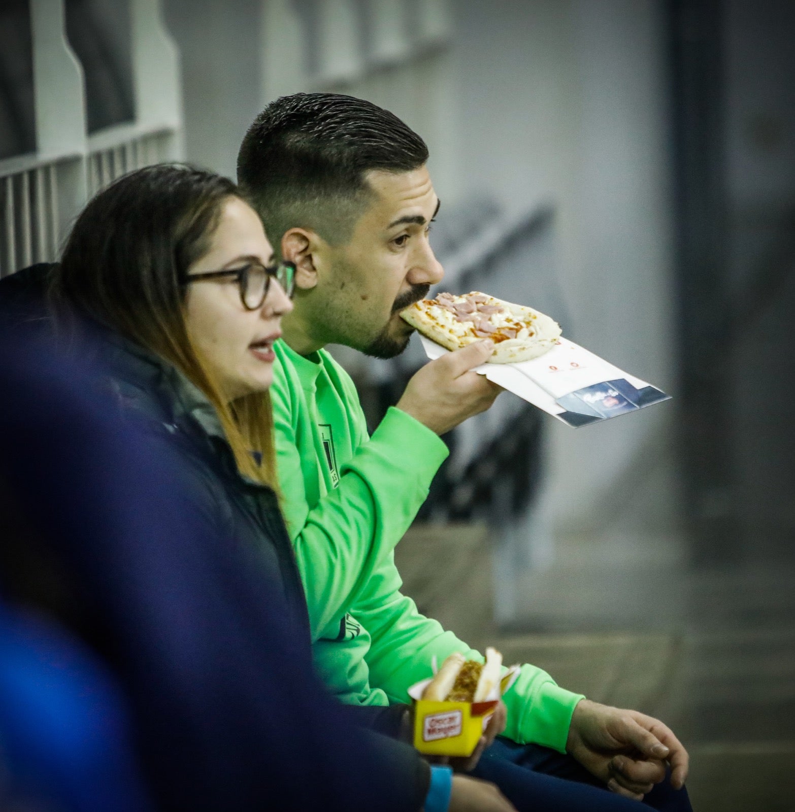 Momento del partido entre el Movistar y el Antequera.