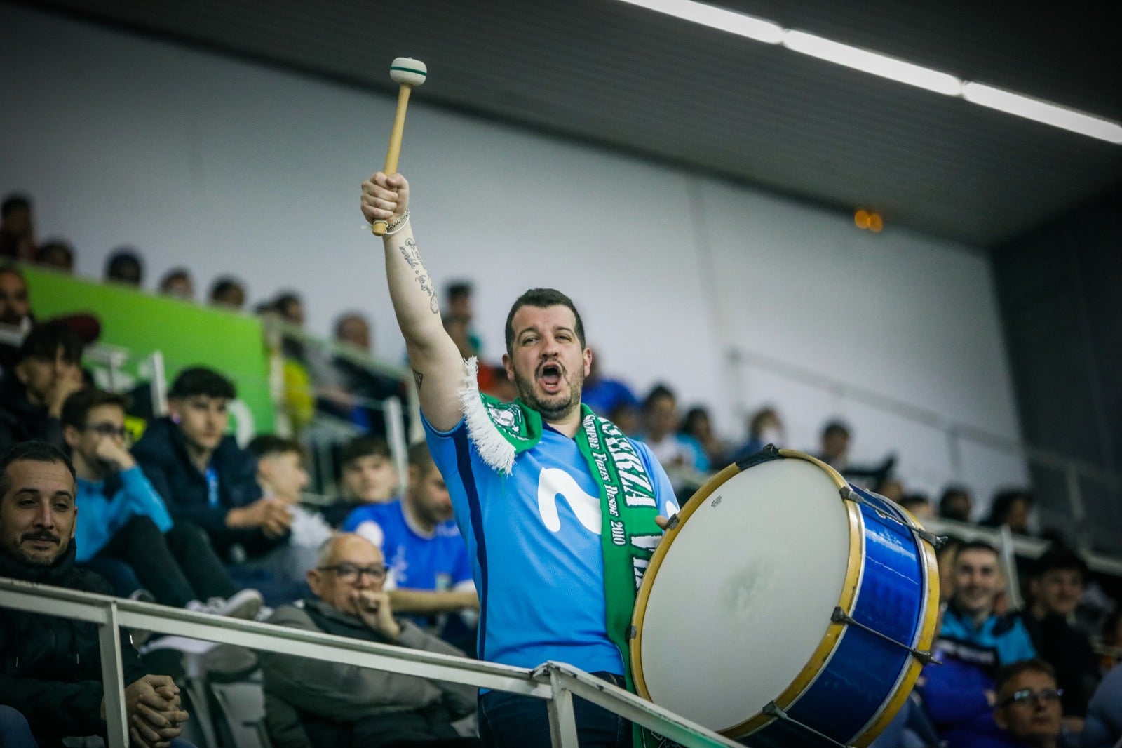 Momento del partido entre el Movistar y el Antequera.