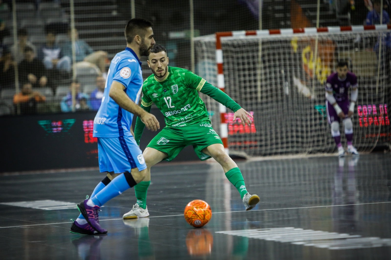 Momento del partido entre el Movistar y el Antequera.