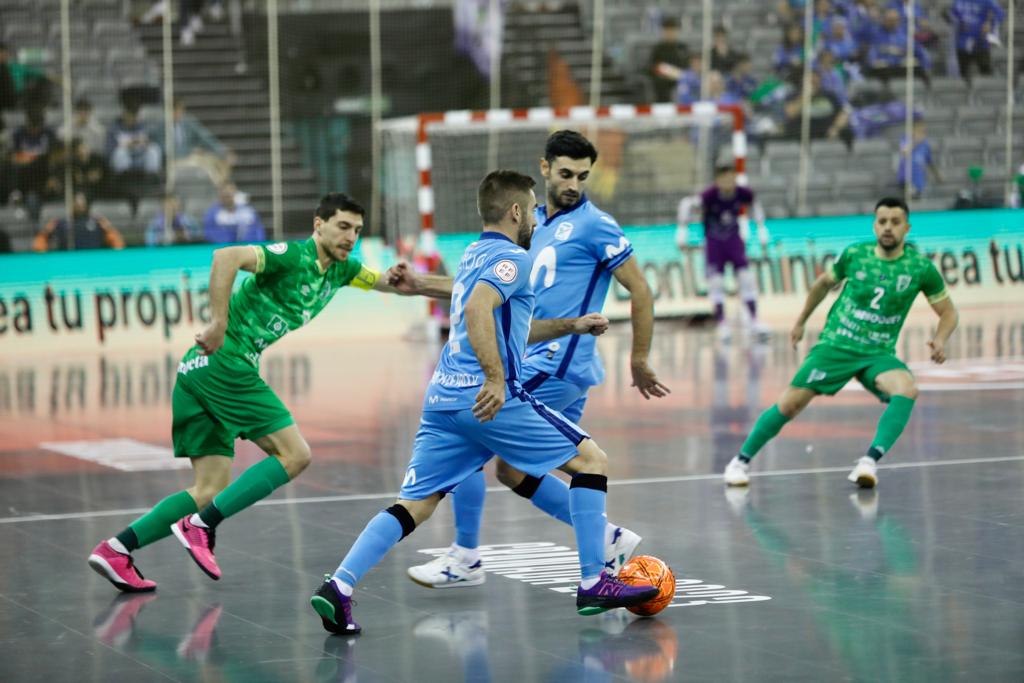 Lance del partido entre Inter Movistar y Antequera.