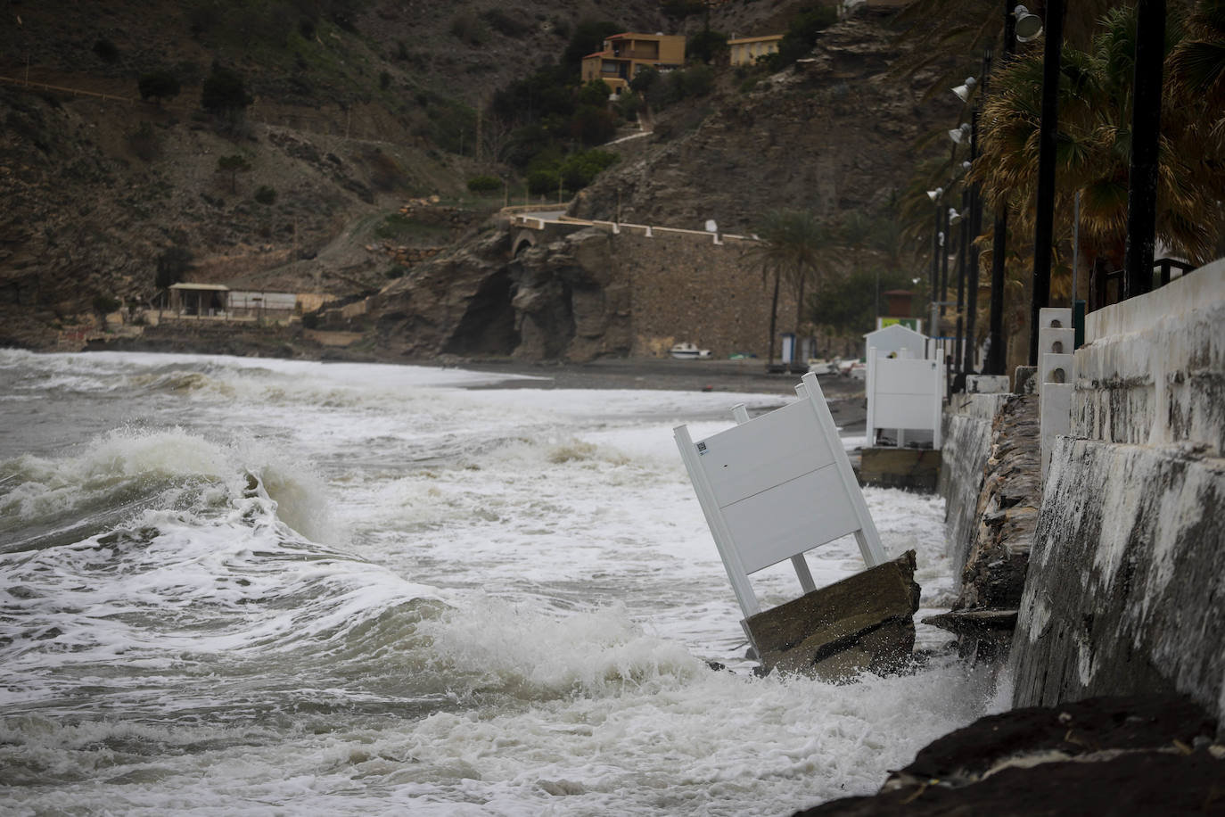 Daños que ha producido el último temporal en Albuñol.