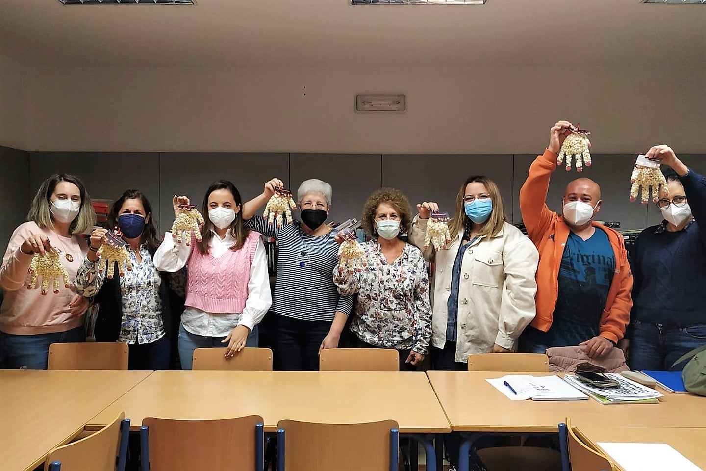 Miembros del Club de Lectura del Centro de Educación Permanente Casachayda. 