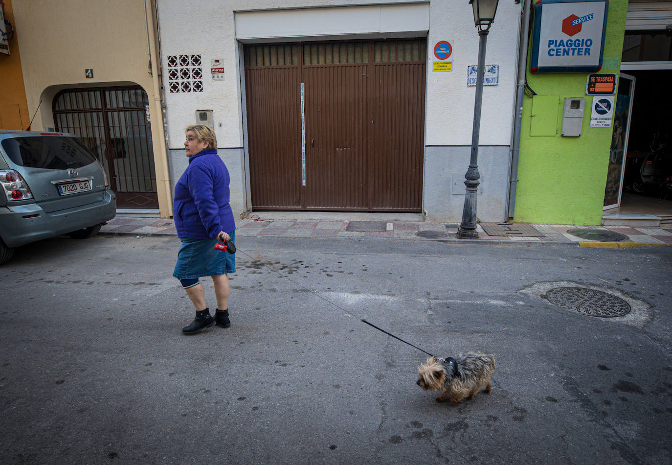 Calle en la que está en local donde el secuestrador retuvo a la concejala.