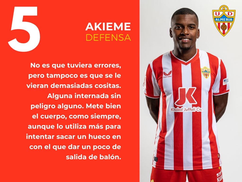 Las puntuaciones del Osasuna 1 - 0 Almería